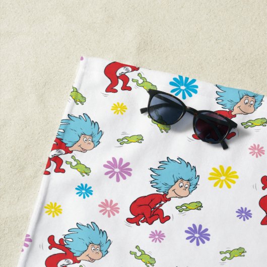 Serviette De Plage Chose Une Chose Deux Chaussures Hoppy Motif (En situation)