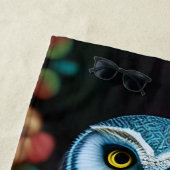 Serviette De Plage Chouette turquoise (En situation)