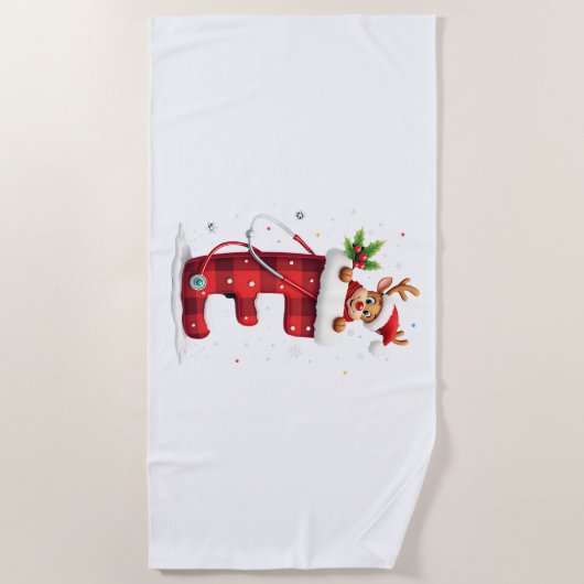 Serviette De Plage Christmas (2) (Devant)