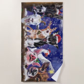 Serviette De Plage Christmas Beach Towel Cadeau Bonne Fête Agricole - (Devant)