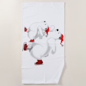 Serviette de plage Christmas Bear (Devant)