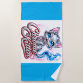 Serviette de plage Chrome Kitten (Devant)