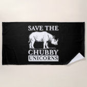 Serviette De Plage Chubby Unicorns         (Devant)
