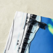 Serviette De Plage Ciel de néon (En situation)