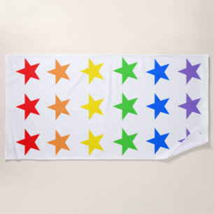 Serviette De Plage Ciel étoilé arc-en-ciel