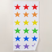 Serviette De Plage Ciel étoilé arc-en-ciel (Devant)