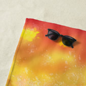 Serviette De Plage Ciel nocturne - Flamme (En situation)