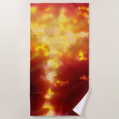 Serviette De Plage Ciel nocturne - Flamme (Devant)