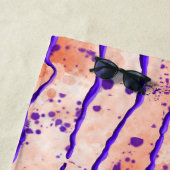 Serviette De Plage Ciel tropical des Lys encés (En situation)