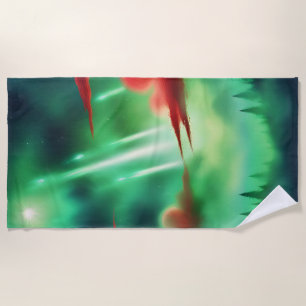 Serviette De Plage ciel vert