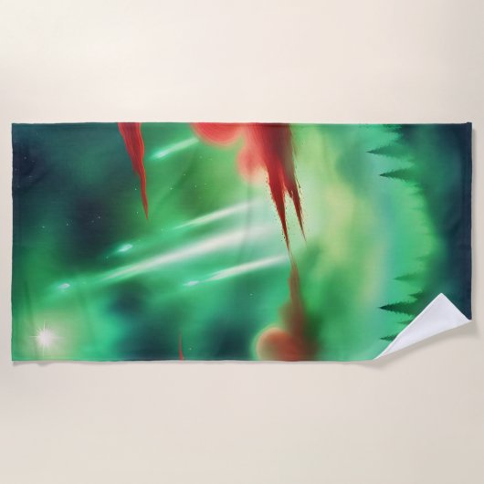Serviette De Plage ciel vert (Devant)