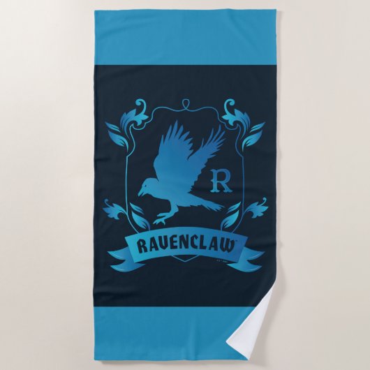 Serviette De Plage Cimier de maison ORNÉ RAVENCLAW™ (Devant)