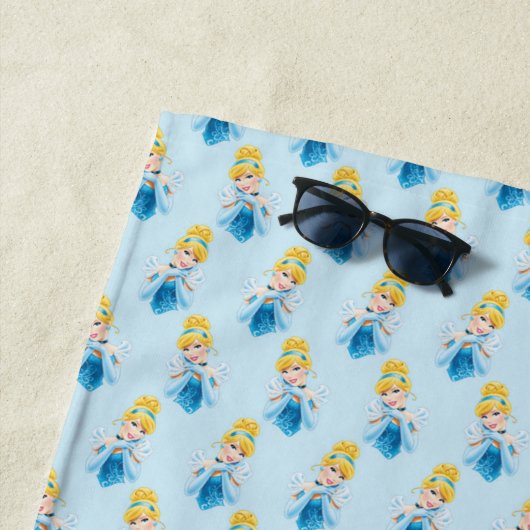 Serviette de plage Cinderella (En situation)