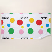 Serviette De Plage Circles pattern (Devant)