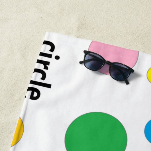 Serviette De Plage Circles pattern (En situation)