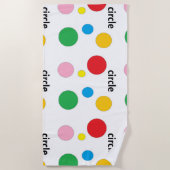 Serviette De Plage Circles pattern (Devant)