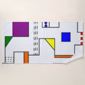 Serviette De Plage Circuits de Bauhaus (Devant)
