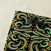 Serviette De Plage Circular, Linear And Tapered Shapes Abstract Art (En situation)