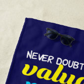 Serviette De Plage Citation Hillary Clinton Inspirational Dreams (En situation)