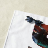 Serviette De Plage Citation photo moderne simple DADDY Happy Fête des (En situation)