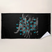 Serviette De Plage Citations de motivation Texte moderne et positif (Devant)