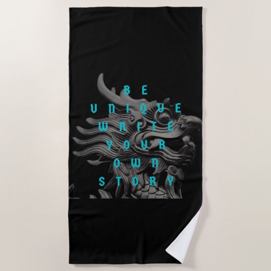 Serviette De Plage Citations de motivation Texte moderne et positif (Devant)