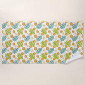 Serviette De Plage Citron Tropical (Devant)