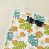 Serviette De Plage Citron Tropical (En situation)