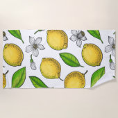 Serviette De Plage Citrons (Devant)