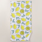 Serviette De Plage Citrons (Devant)
