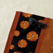 Serviette de plage citrouille (En situation)