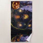 Serviette De Plage citrouille/automne/automne/Halloween (Devant)