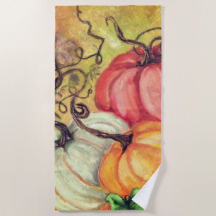 Serviette De Plage Citrouille Beach Towel Halloween - Peinture
