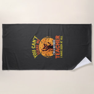 Serviette De Plage Citrouille de Halloween pour enseignant retraité D