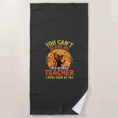 Serviette De Plage Citrouille de Halloween pour enseignant retraité D (Devant)
