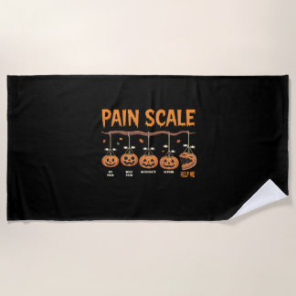 Serviette De Plage Citrouille éffrayant Échelle de douleur Trauma Nur