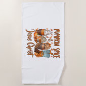 Serviette De Plage Citrouille épice Jésus Christ (Devant)