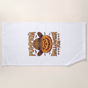 Serviette De Plage Citrouille Halloween Amusement Lanterne Jack Chape