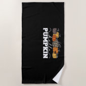 Serviette De Plage Citrouille Leopard Automne Femmes Mignonne Automne (Devant)