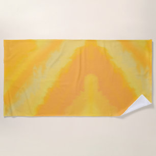 Serviette De Plage Citrus Sunny Orange Aquarelle