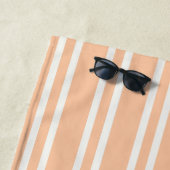Serviette De Plage City Chic Tropical Mango Bridesmaitres rayées (En situation)