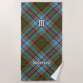 Serviette de plage Clan Anderson Tartan (Devant)