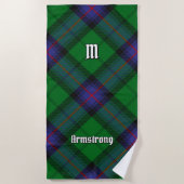 Serviette de plage Clan Armstrong Tartan (Devant)