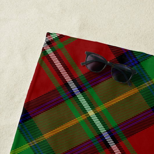 Serviette De Plage Clan Boyd Tartan (En situation)