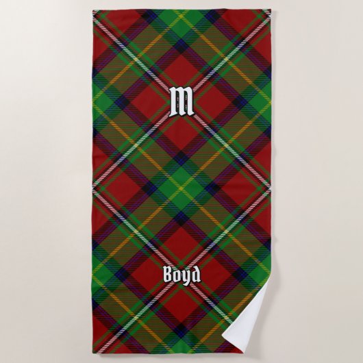 Serviette De Plage Clan Boyd Tartan (Devant)