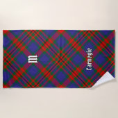 Serviette De Plage Clan Carnegie Tartan (Devant)
