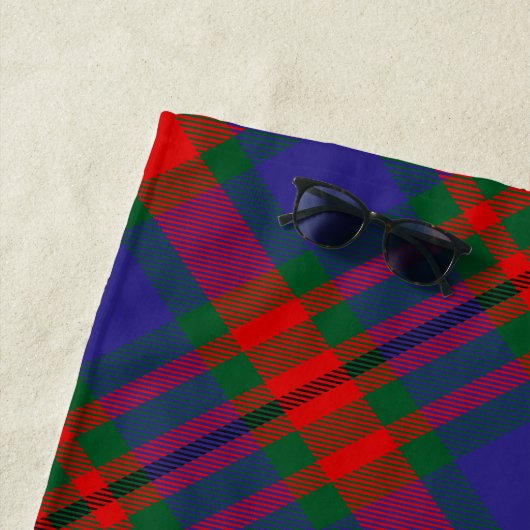 Serviette De Plage Clan Carnegie Tartan (En situation)