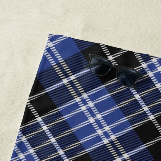 Serviette De Plage Clan Clark Tartan (En situation)