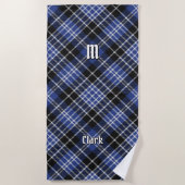 Serviette De Plage Clan Clark Tartan (Devant)