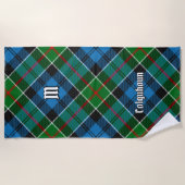 Serviette De Plage Clan Colquhoun Tartan (Devant)